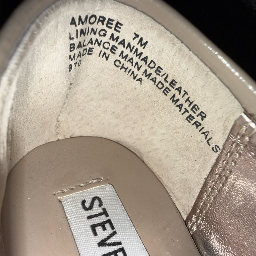 Steve Madden Amoree Ballet Flats Nude Patent Leather Women’s Size 7M Slip On - Picture 10 of 12